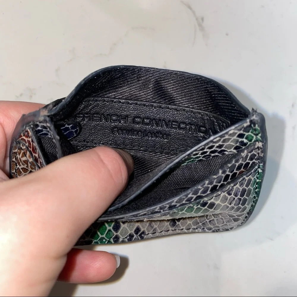French Connection Leather Card Holder